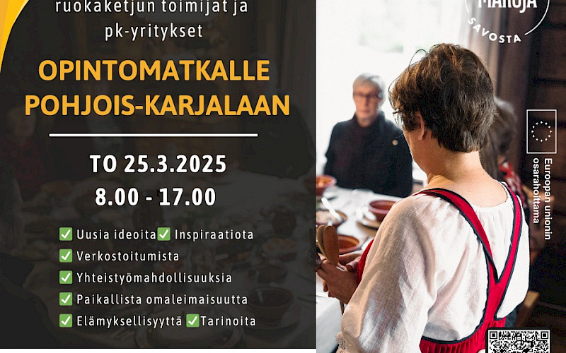 Lähde mukaan opintomatkalle Pohjois-Karjalaan 25.3.2025