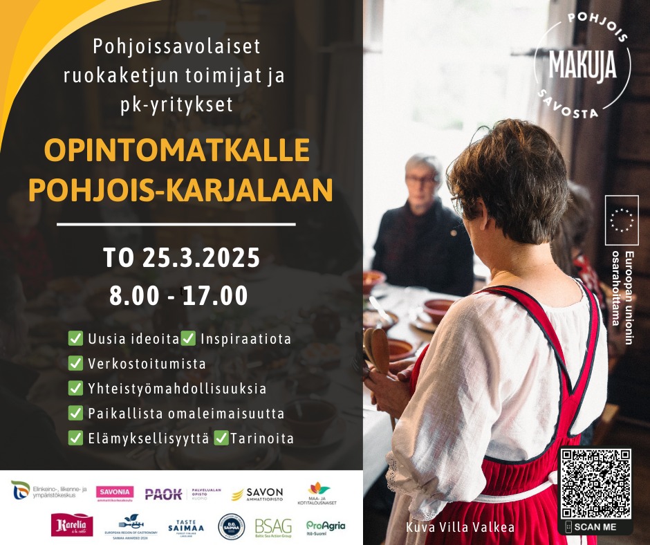 Lähde mukaan opintomatkalle Pohjois-Karjalaan 25.3.2025