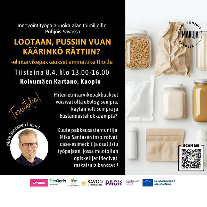 Lootaan, pussiin vuan käärinkö rättiin?