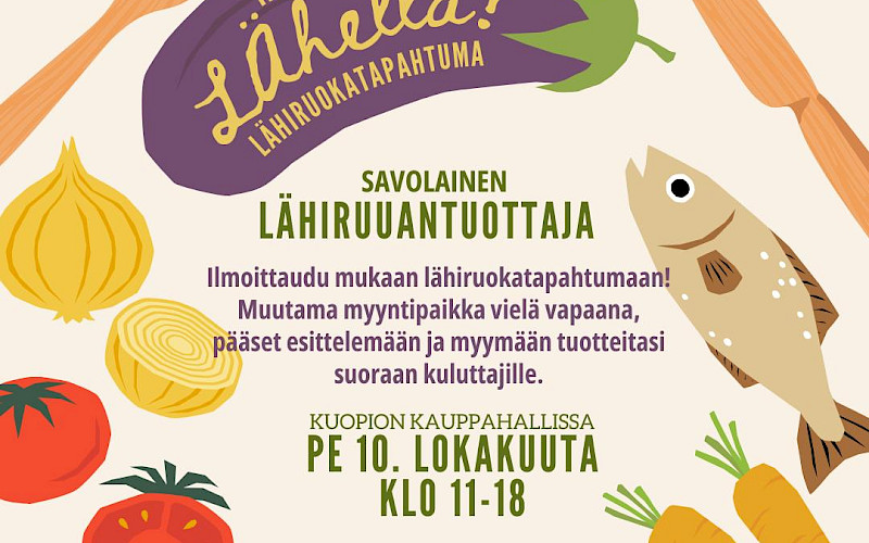 Lähellä! Kuopion Kauppahallissa 10.10.2025